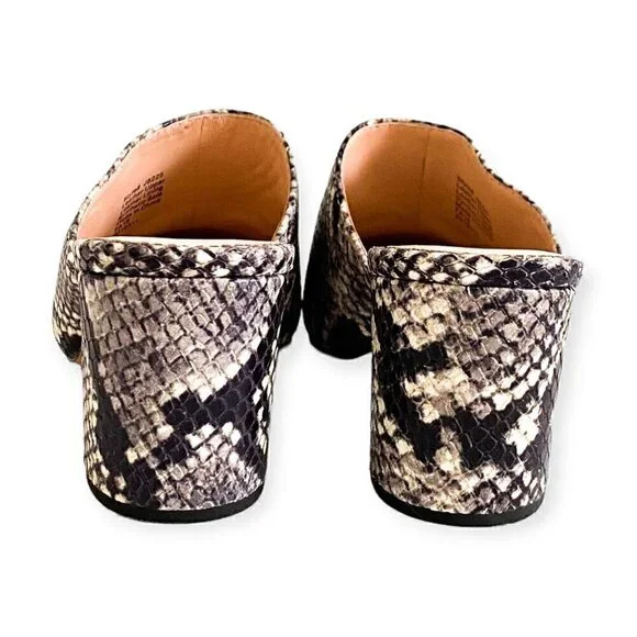 J. Crew Sophie Mule in Snake Embossed Leather sz 7 - Picture 6 of 11
